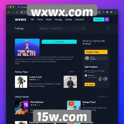 Análise da interface do usuário em wxwx.com